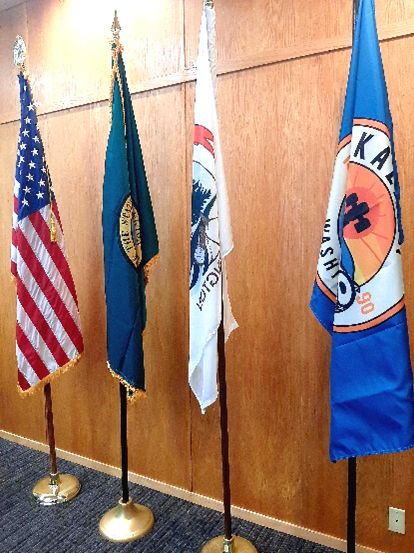 Council Chambers- Flags